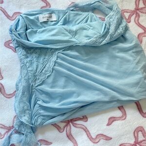 Outcast light blue skirt set with sleeves